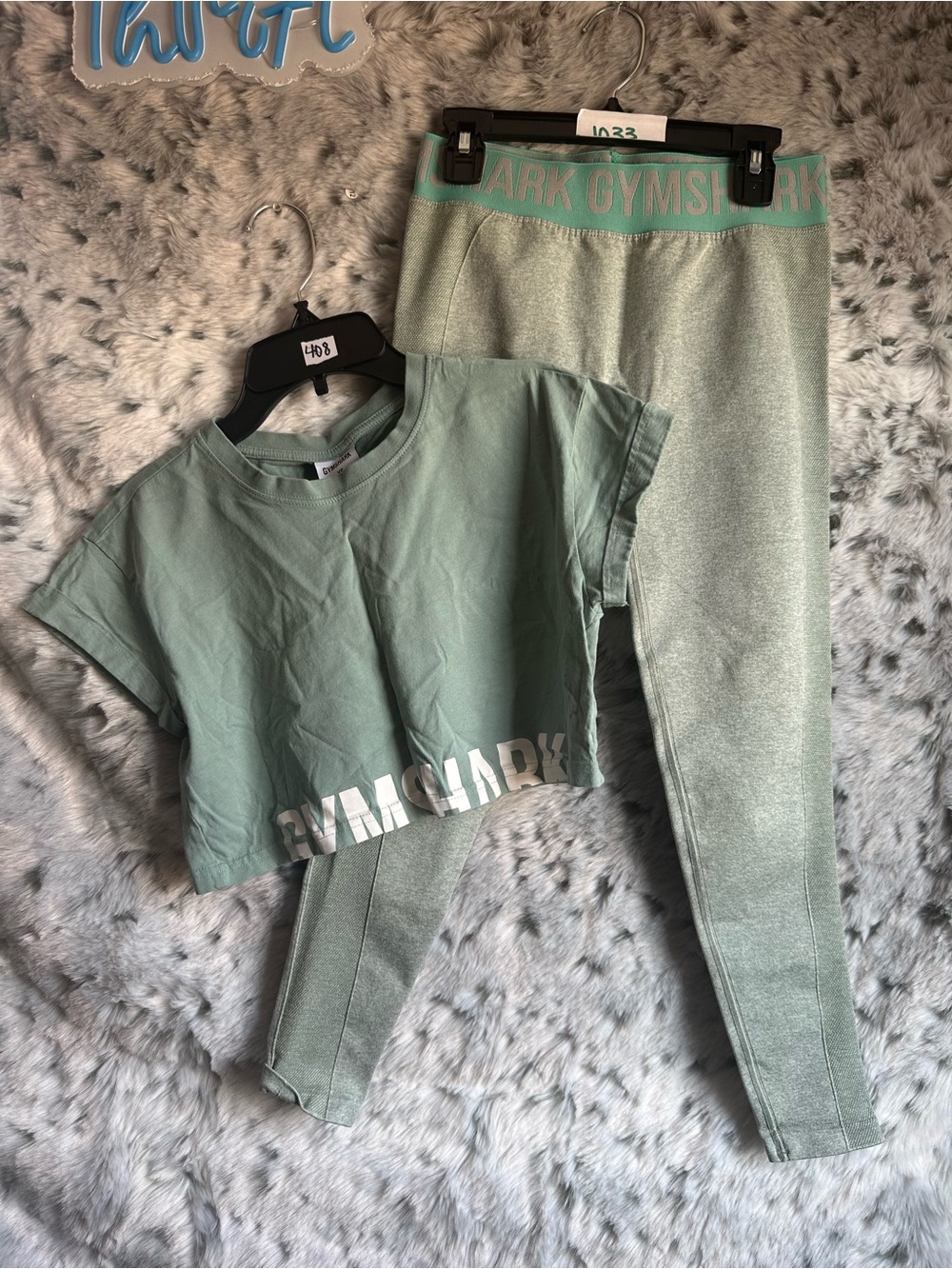 17.  Gymshark xs/s set 2 pc bundle